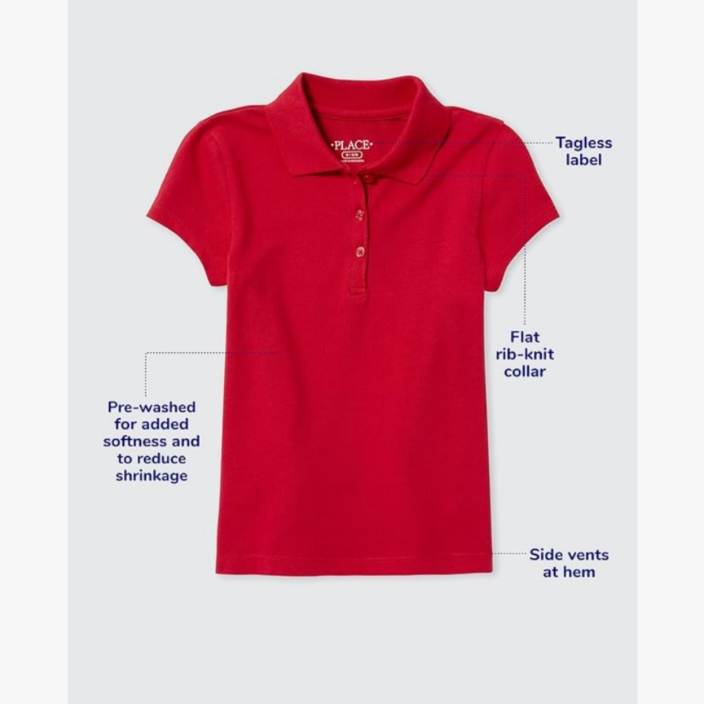 5 pack children's place red polo shirt boys xxl